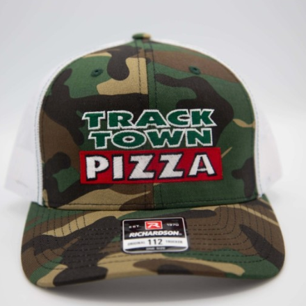 Richardson Trucker Hat - Green Camo/White
