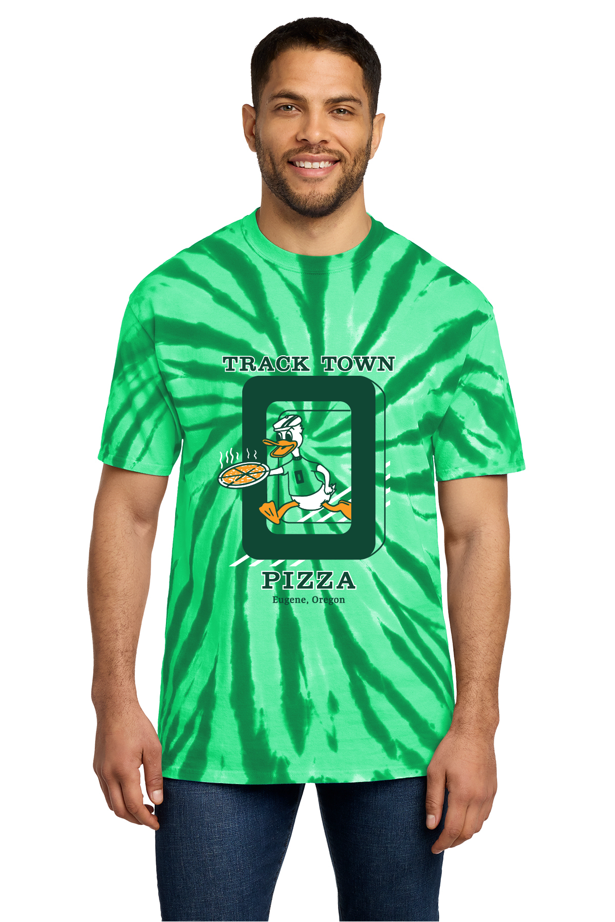 Port & Company Tie Dye Tee - Kelly Retro